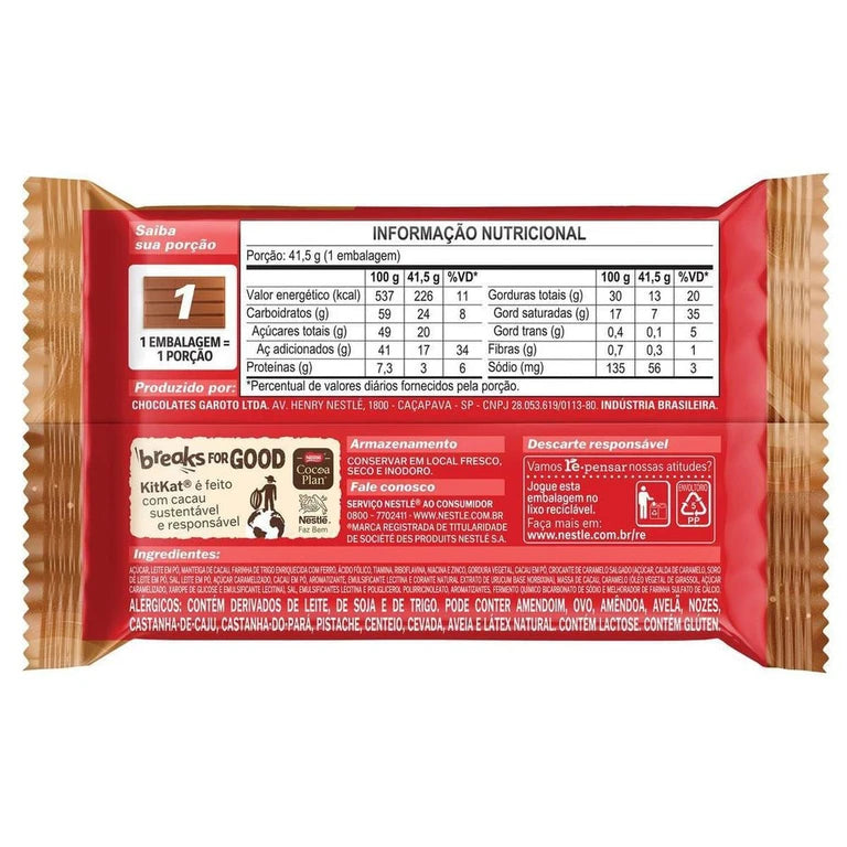 Kitkat Cheesecake: Caramelo Salgado + Chocolate Branco 41,5g