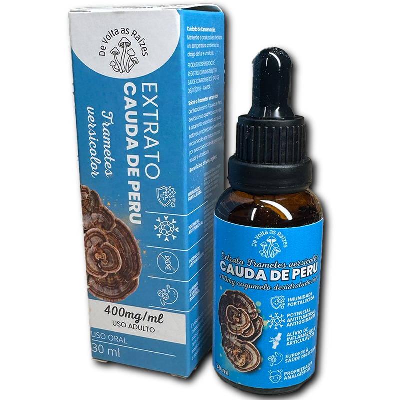 Cauda de Peru - Extrato líquido de cogumelo funcional 30ml