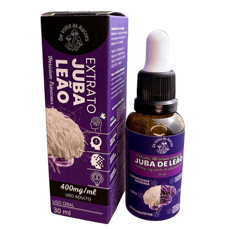 Juba de Leão - Extrato líquido de cogumelo funcional 30ml