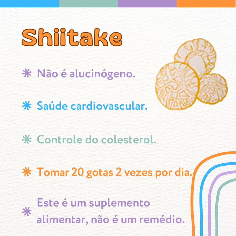 Shiitake - Extrato líquido de cogumelo funcional 30ml